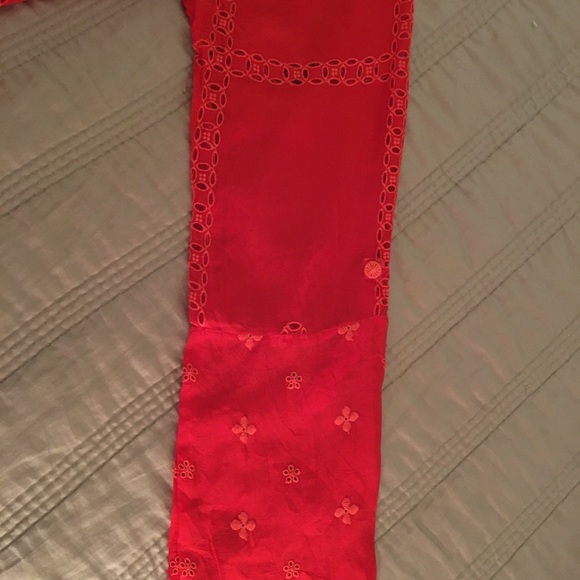 Johnny Was  Red Embroidered Top - Picture 3 of 4